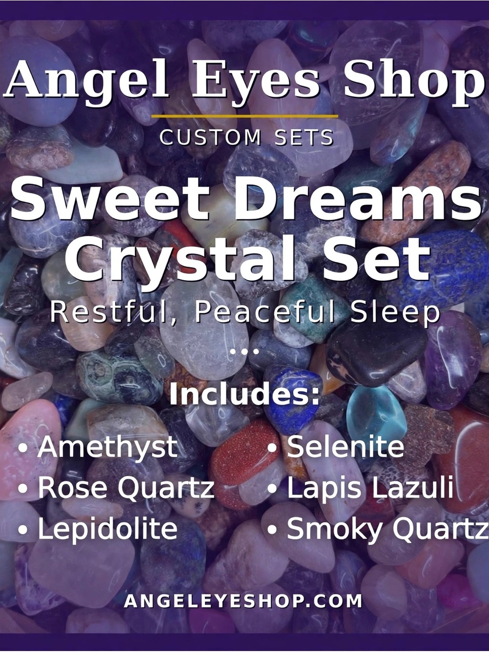 Sweet Dreams Crystal Set - Lavender & Mixed Tones